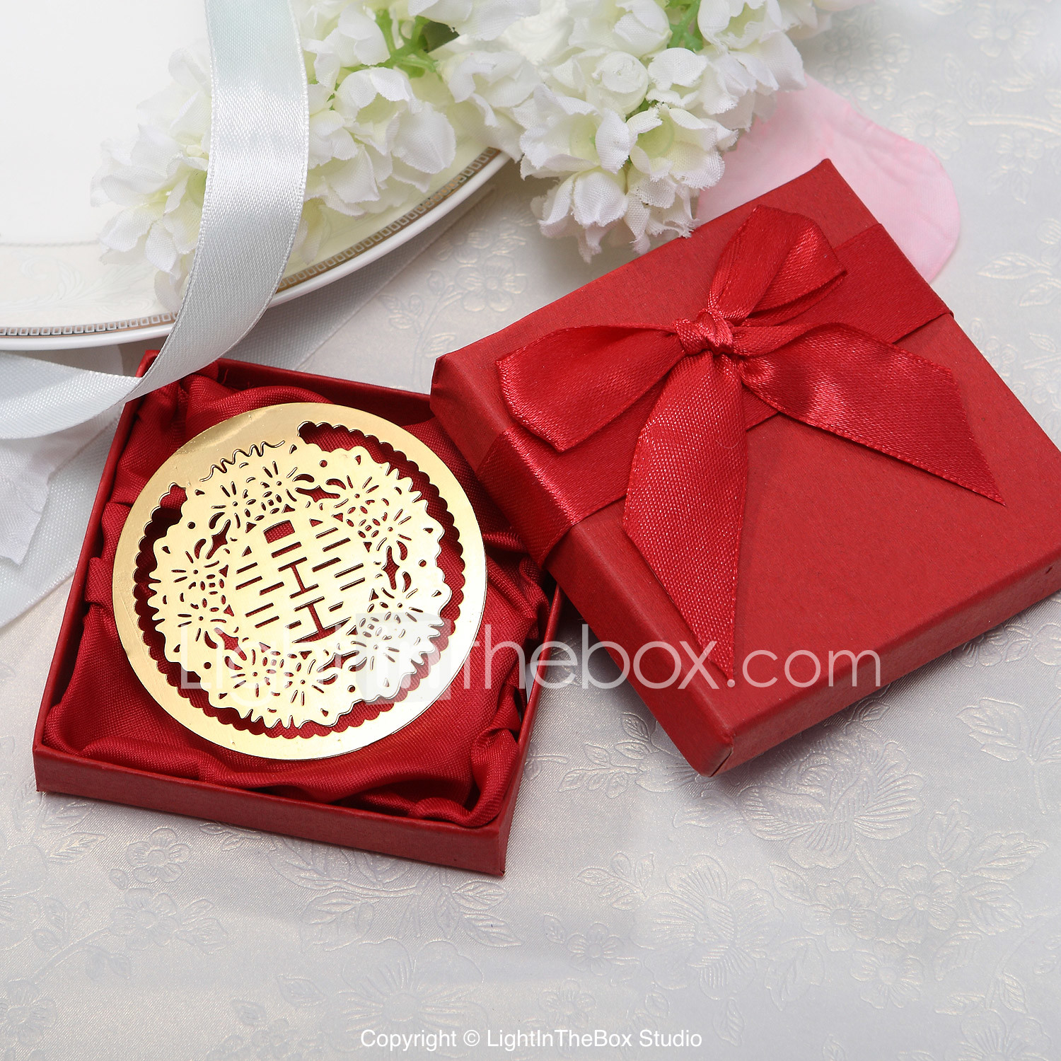 Asian Style Double Happiness Bookmark Wedding Favor 156826 2020