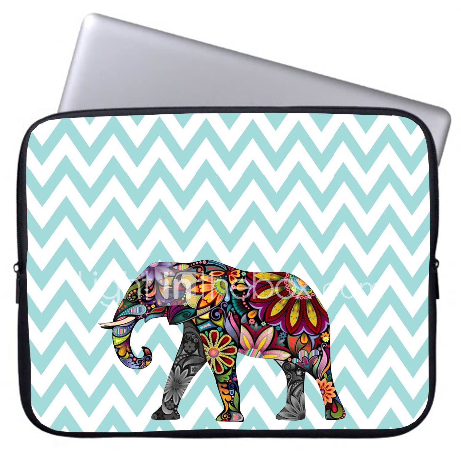 Briefcase Laptop Bag for Men African Ethnice Tattoo Elephant Multi-Functional Briefcases Laptop Fit for 15 Inch Computer Notebook MacBook