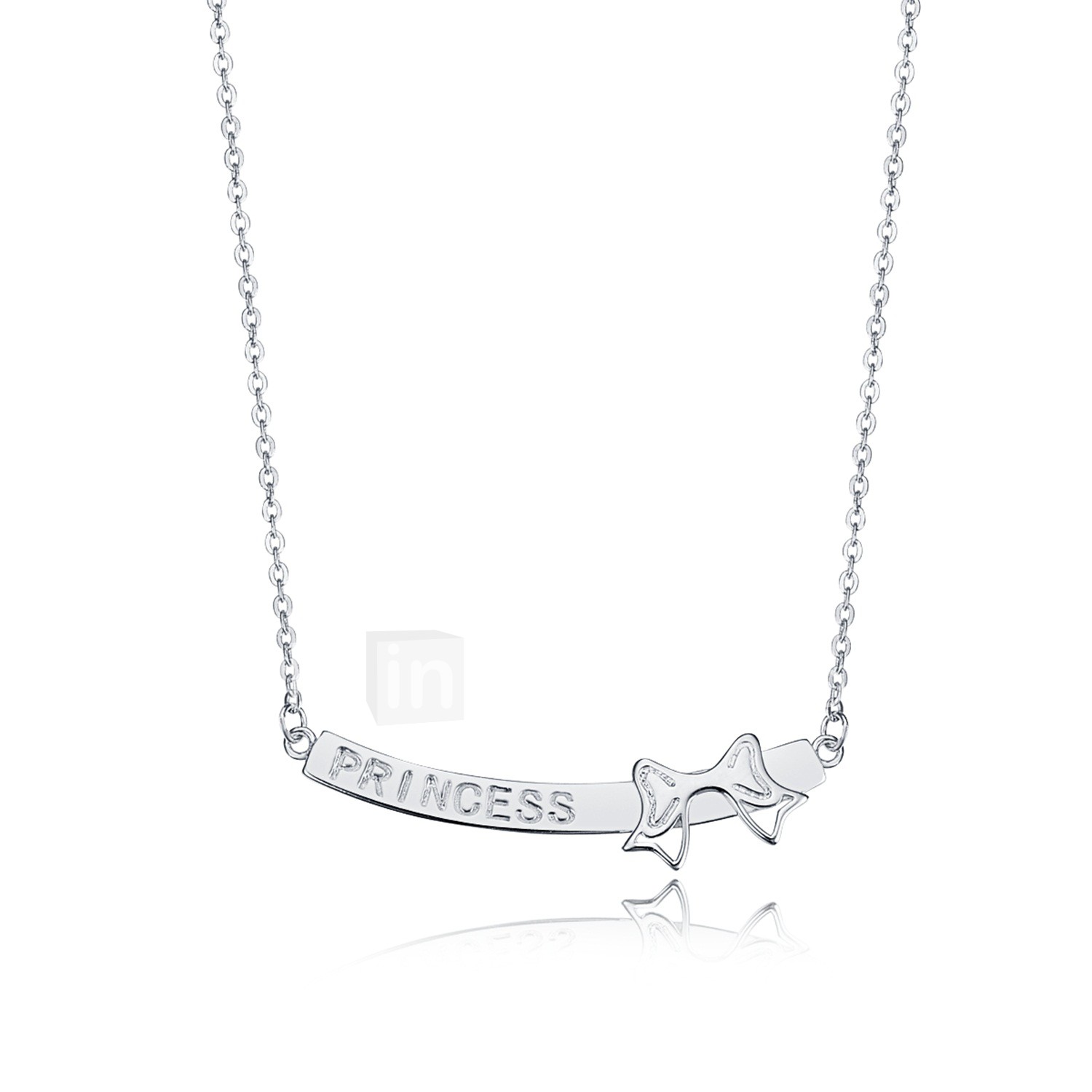 Pieza del rompecabezas Estilo Celebridad En capas Collar de plata esterlina con 45cm Chian.