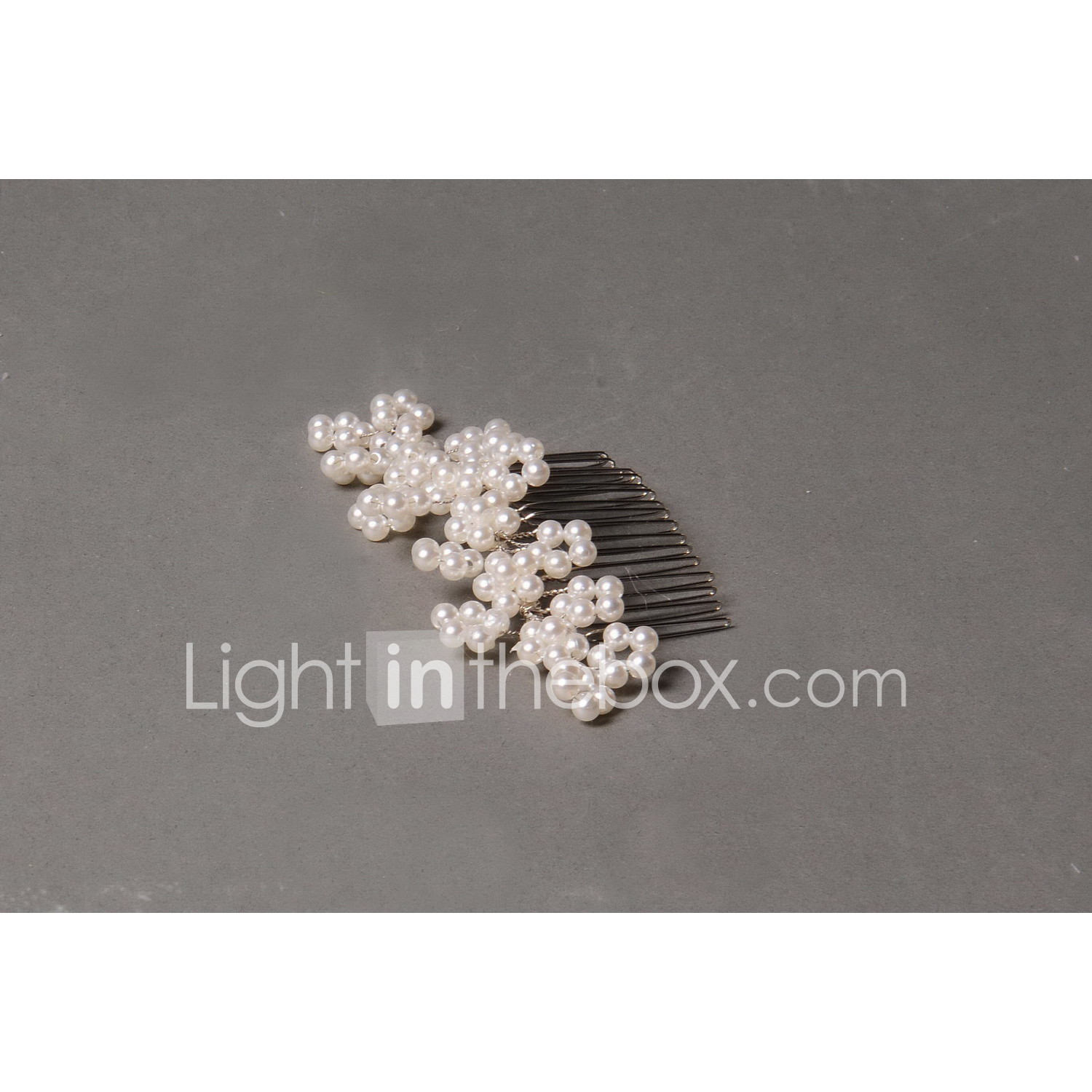 Sterling Silver Imitation Pearl Alloy Hair Combs Headwear