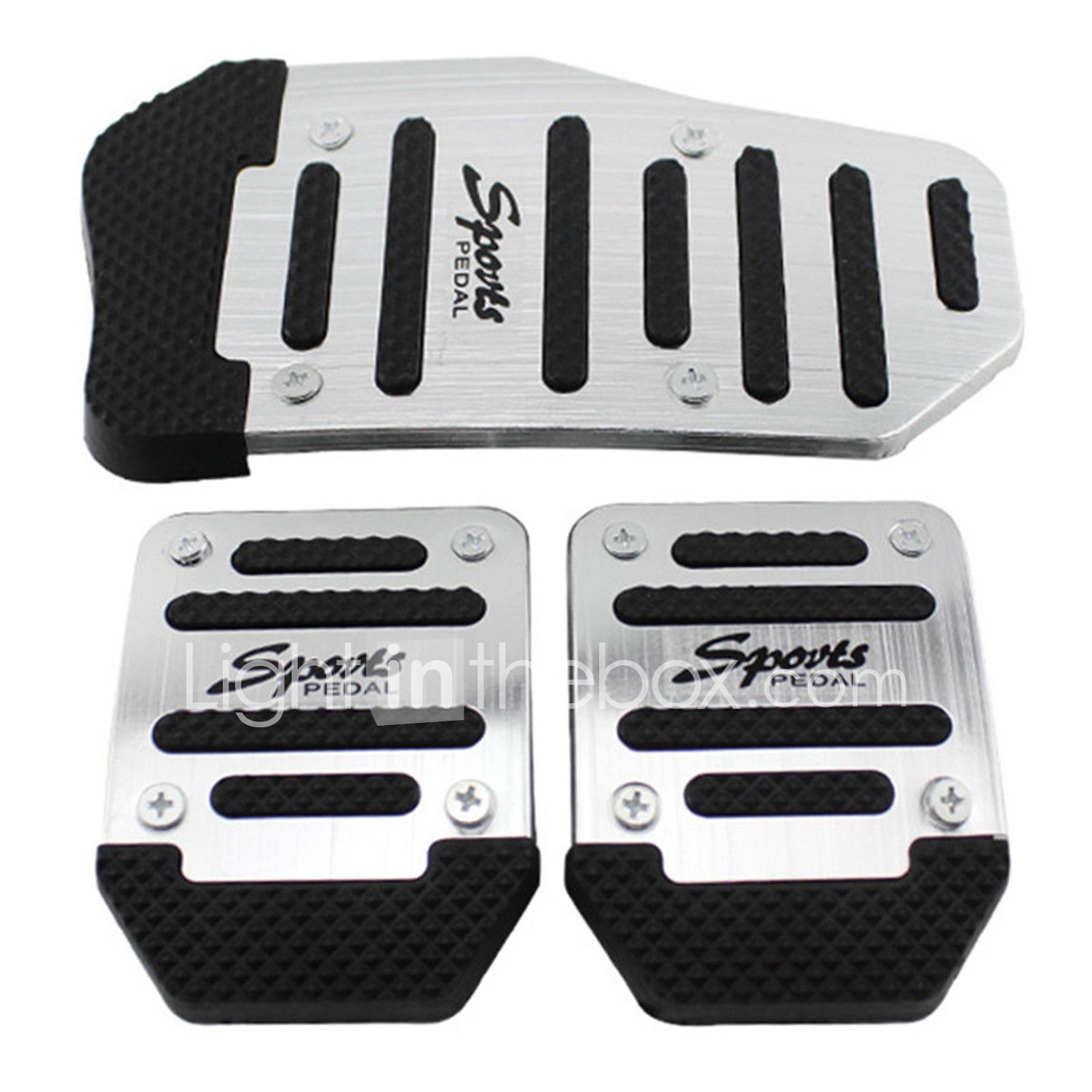 Fit Blazer Manual Transmission 3pc Carbon Fiber Aluminum Race Pedal Pad Cover