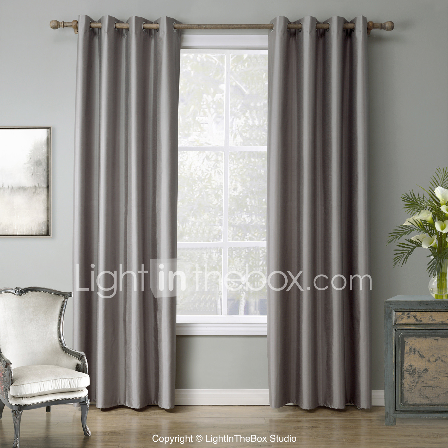 Modern Blackout Curtains Drapes Two Panels Bedroom Curtains