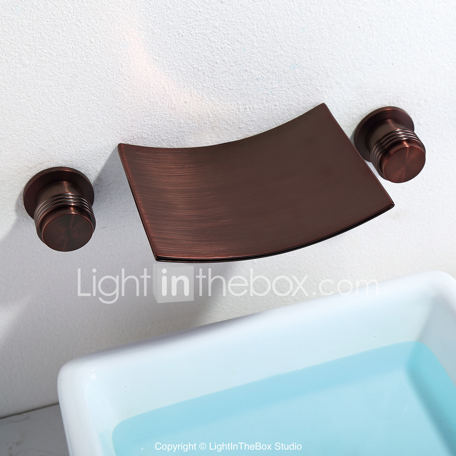 Bathroom Sink Faucet Waterfall Widespread Oil Rubbed Bronze