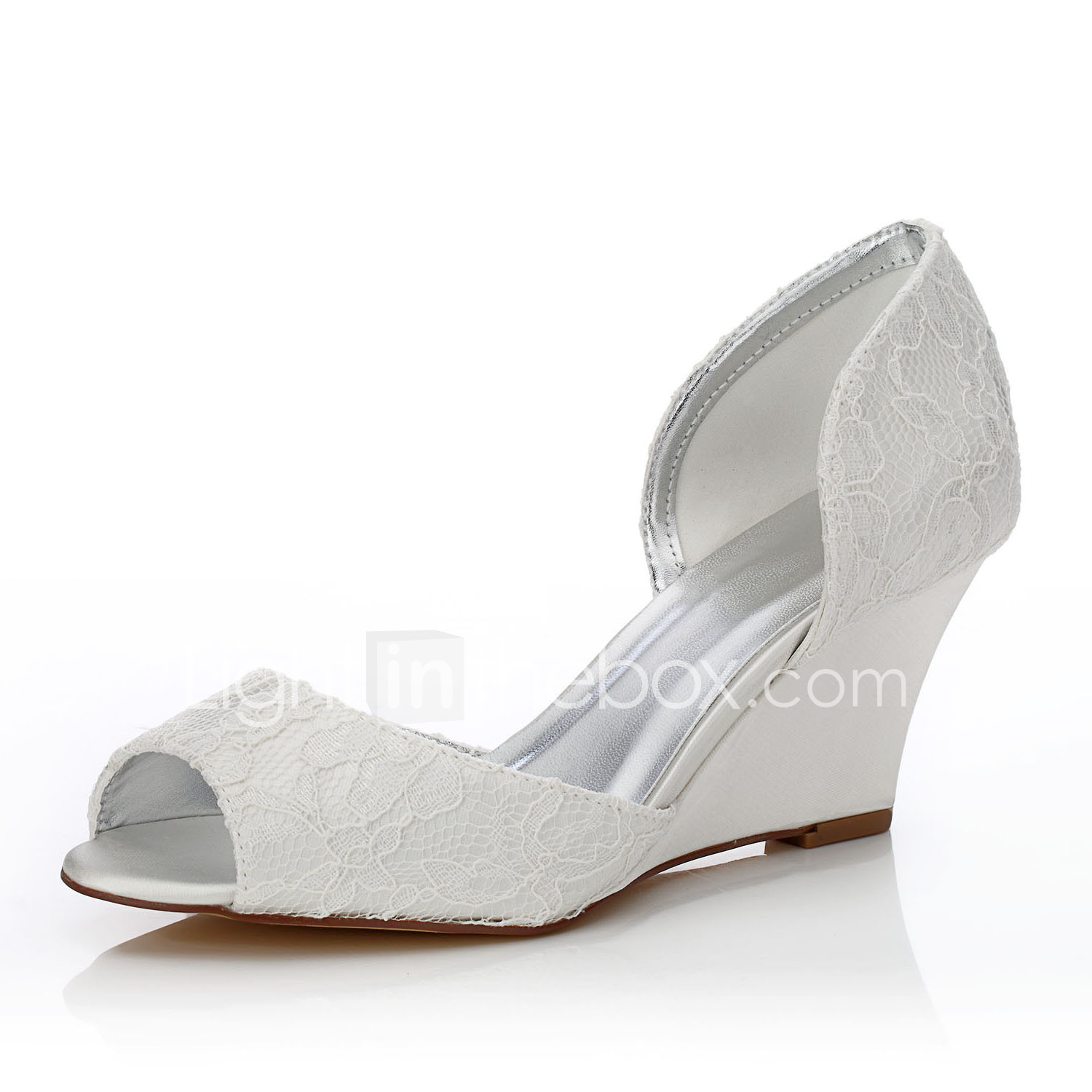 Women S Silk Spring Summer Comfort Dyeable Shoes Wedding Shoes