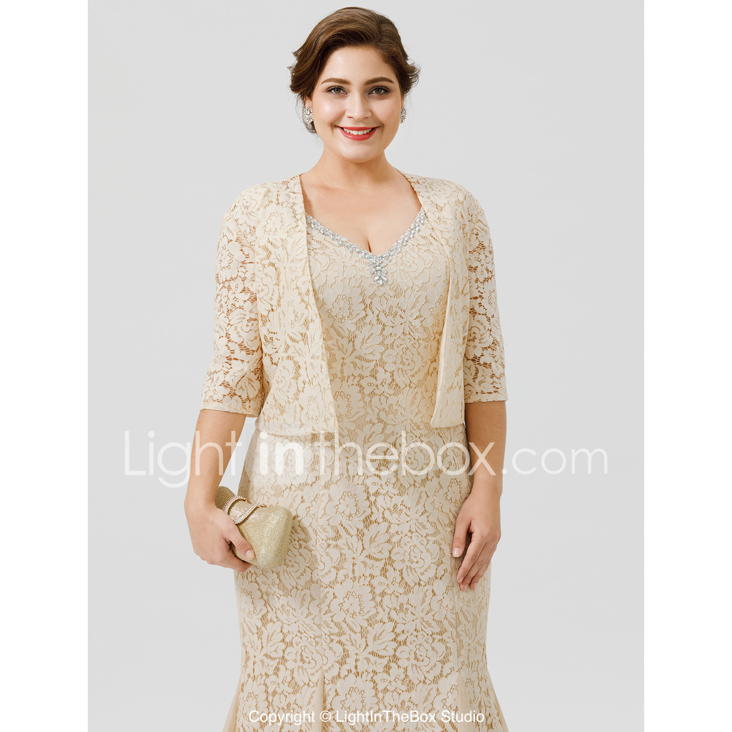 Novia bolero novia chaqueta bolero punta manga corta 36,38,40,42,44 blanco Ivory estola