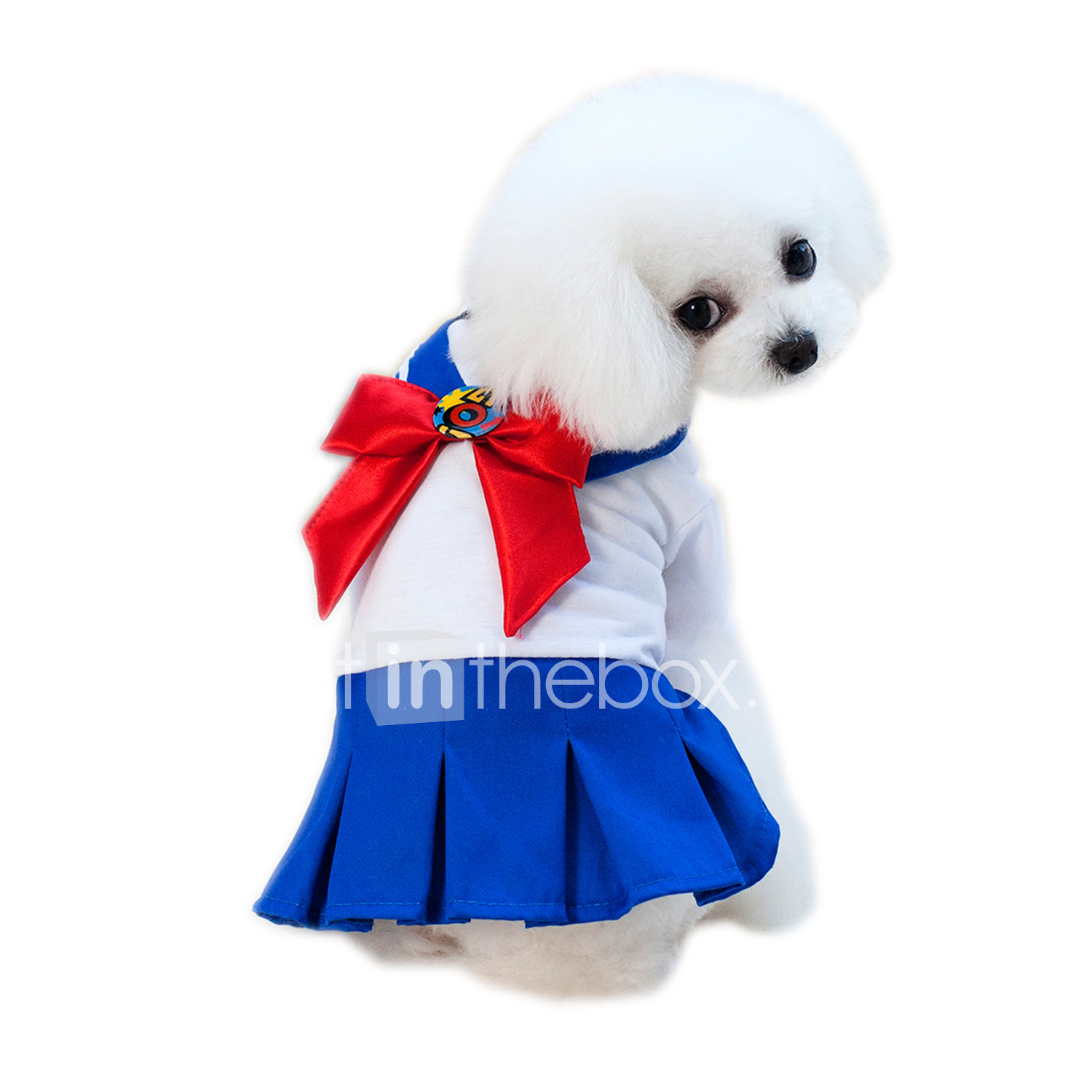 Pets Dress Dog Clothes Blue Pink Costume Husky Beagle Bichon Frise Pets Dress Dog Clothes Blue Pink