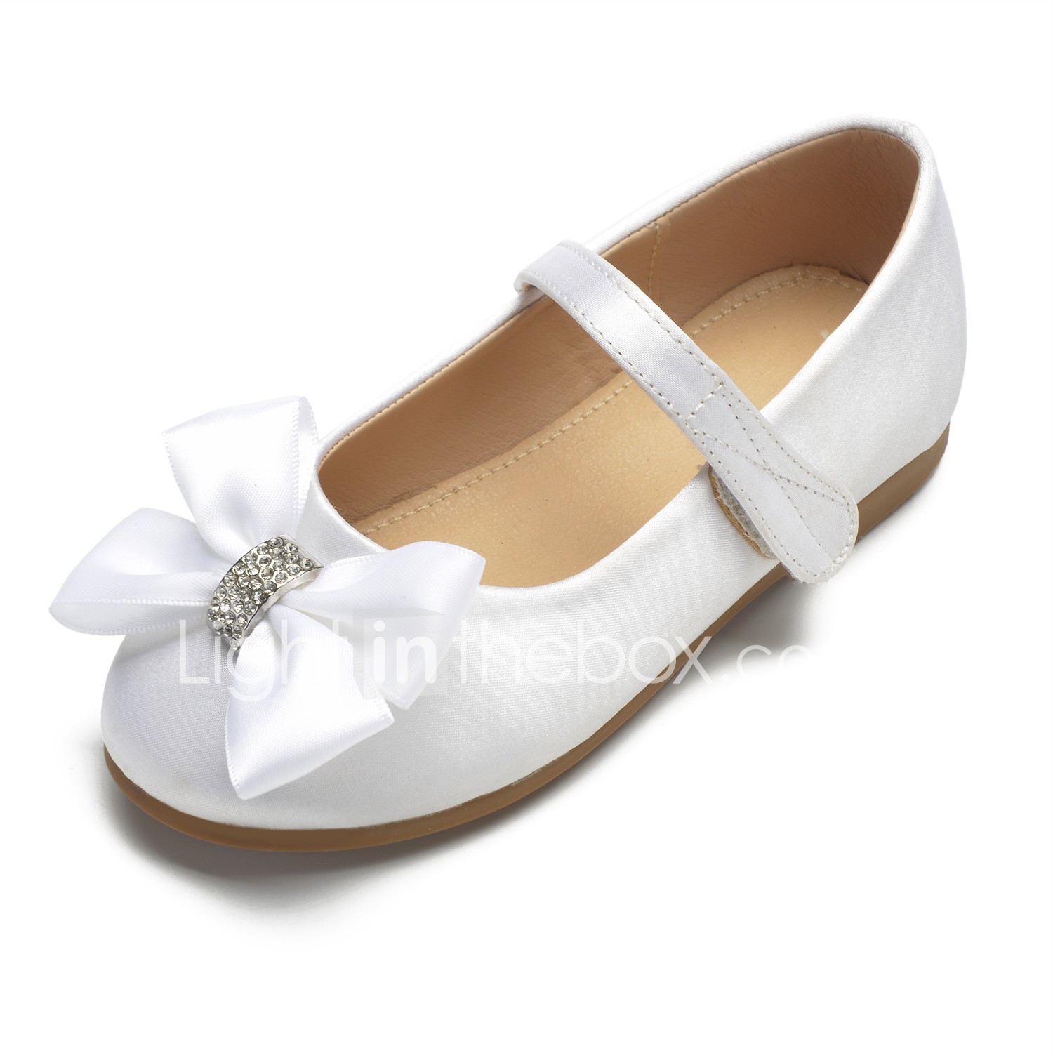 white glitter flower girl shoes online 