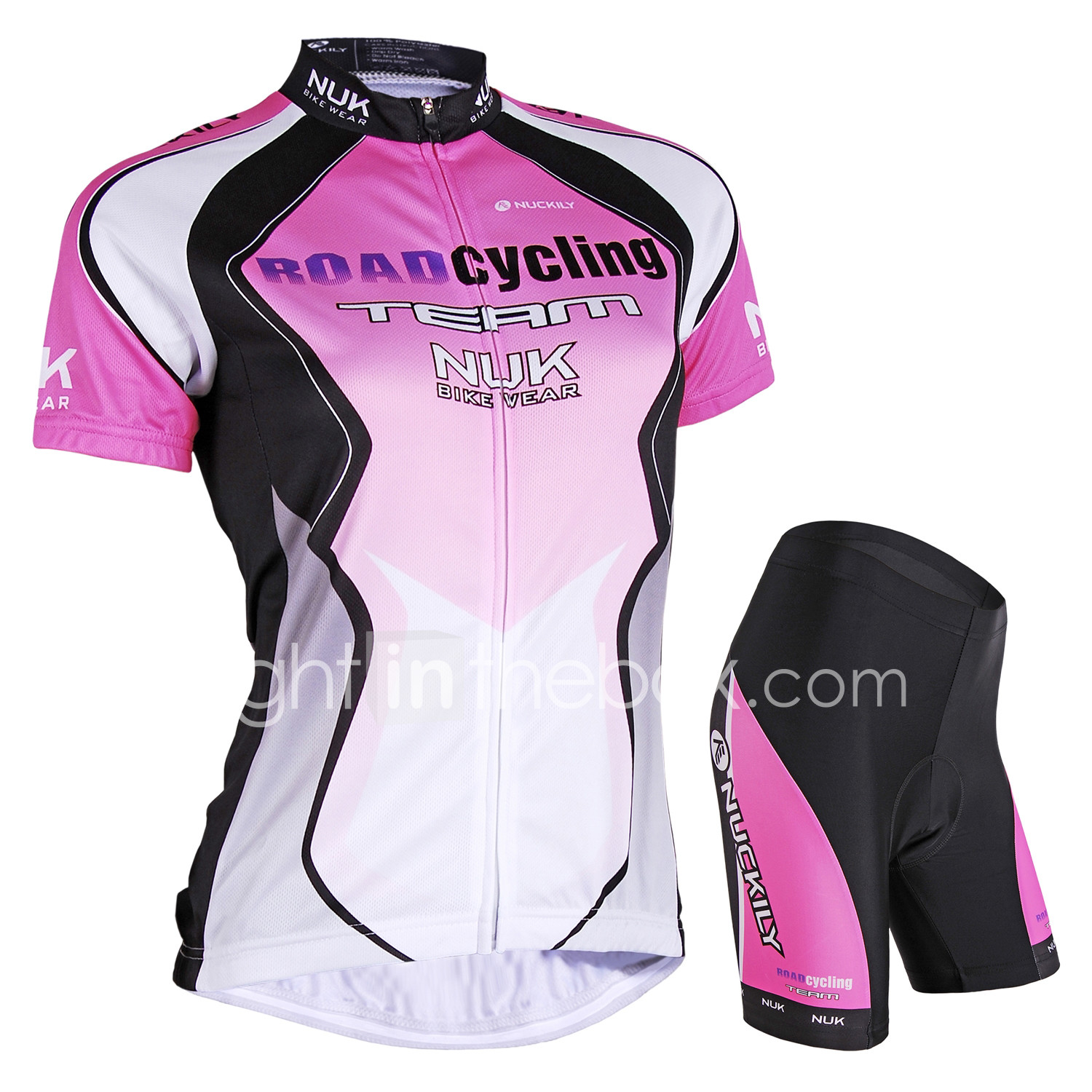 Gradients Women/'s Bike Jersey /& Shorts Reflective Female Bike Clothes Kit Bib