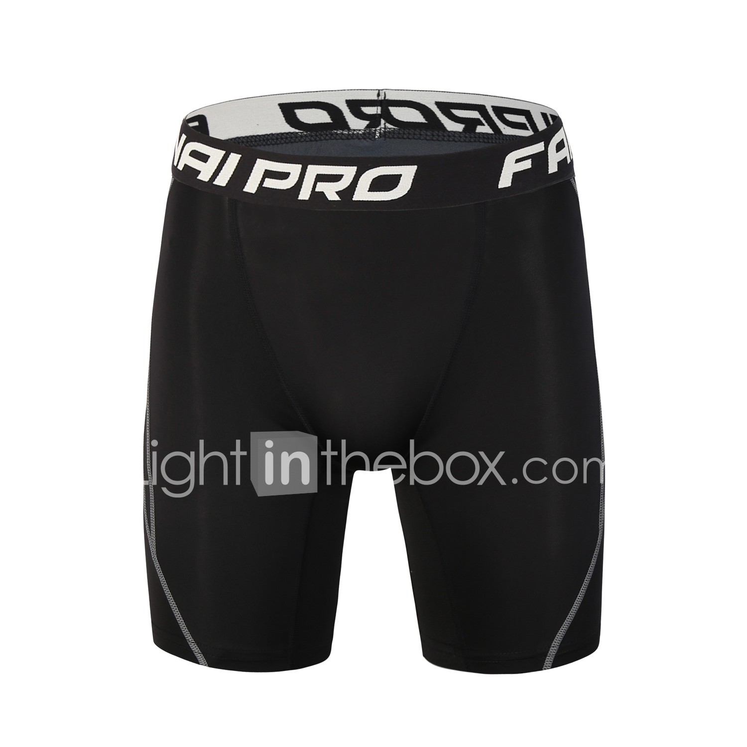 Sub Sports Dual Mens Compression Shorts Black Elasticated Waist Baselayer Short 