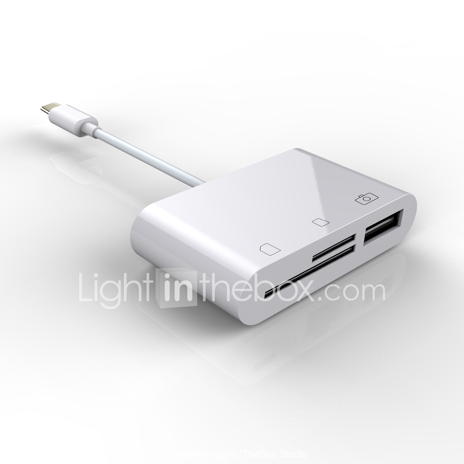 3in 1 USB 3.1 Type C Micro USB SD TF Memory Card Reader OTG Adapter for MacBook