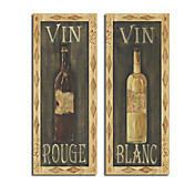 Hand-painted Red Wine White Wine Life Oil Painting with Stretched Frame