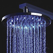 10 inch Color Changing LED Shower Head with Circle LED Light