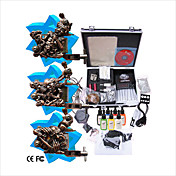 Tattoo Machine Kit Completed Set With 3 Tattoo Gun Machines