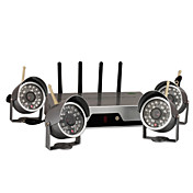 2.4Ghz 4-Channel Real Time Wireless Receiver with 4x Wireless Camera