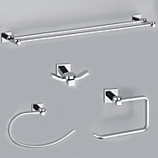 EleganceSolid Brass 4-piece Bathroom Accessory Set B(0605-0401+0407+0405+0411)