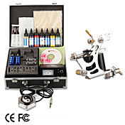 Tattoo Kit Pro 1 Guns Power Tip Needles Skin Ink Supply (0931-11.11-LY214)