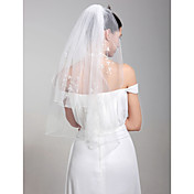 Beautiful Two Layers Elbow Wedding Veil