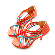 Leatherette Upper Stiletto Heel Gladiator Sandals More Colors Available