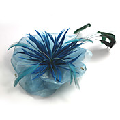 Gorgeous Organza With Feather Wedding Bridal Headpiece