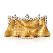 Satin With Austria Rhinestones/ Aluminiumsheet Evening Handbags/ Clutches More Colors Available