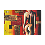 Hand-painted Abstract Oil Painting with Stretched Frame