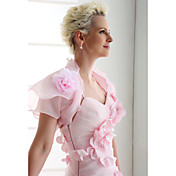 Organza With Flowers Bridal Jacket/ Wedding Wrap