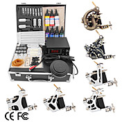 6 Guns Tattoo Kit with  LCD Power and 7*30 Ink