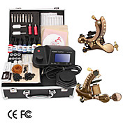 Damascus Hand-made 2 Tattoo Machines Kit with LED Power