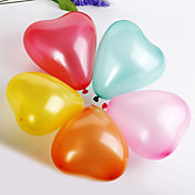 Solid Color Heart-shaped Ballon (set of 100)
