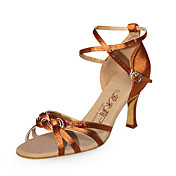 Satin Upper High Heel Latin Dance Shoes Ballroom Latin Shoes for Women More Colors
