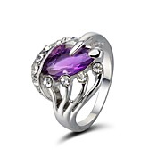 Lovely Rhinestones Ring Alloy Plated More Colors Available