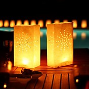 Sunshine Shaped Cut-out Paper Luminary (Set of 4)