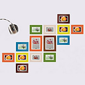 Colorful Photo Wall Frame Collection - Set of 14