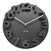 3D Number Mute Wall Clock