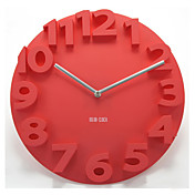 3D Number Mute Wall Clock