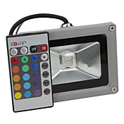 10W 800-900LM RGB Light Remote Controlled LED Flood Lamp (85-265V)