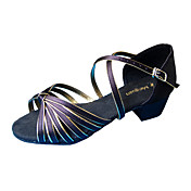 Customize Performance Dance Shoes Satin Upper Latin Shoes for Kids