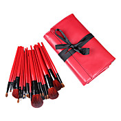 28 Pcs Wool Makeup Brush Set with Free Black Case