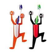 Bathroom Climbing Man Design Toothbrush Holder (Random Color) 