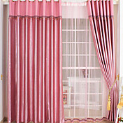 Embossed UV-resistant Energy Saving Curtains (Two Panels)