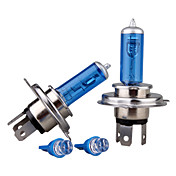H4 P43T 100W Super White Car Bulbs DC 12V 1 Pair (Get Two Sugnal Blubs Free)