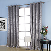 (One Pair) Jacquard Belonging Room Darkening Thermal Curtain 