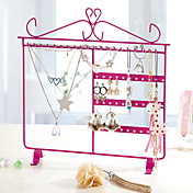 Metal Made Princess Style Pink Jewelry Shelf