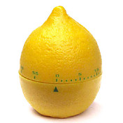 Yellow Lemon Shaped 60-Minute Kitchen Cooking Mechanical Timer