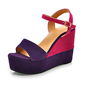Suede Wedge Heel Sandals / Slingbacks With Split Joint Party & Evening Shoes (More Colors Available)