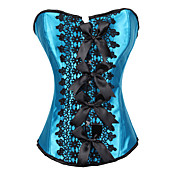 Stain Front Busk Closure Corset With Eyelet