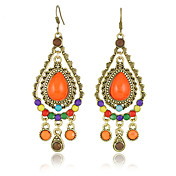Orange Drop Bosimia Style Ladies' Earring