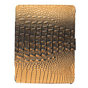 Protective Leather Case With Luxury Crocodile Pattern for iPad 2(Brown)