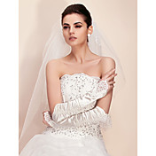Lycra Fingerless Opera Length Bridal Gloves