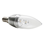 E14 3W 270-300LM 3000-3500K Warm White Light LED Candle Bulb (220-240)